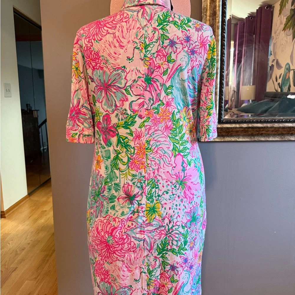 EUC Lilly Pulitzer Women's Paradise Found Quincey UPF 50+ Shift Dress XL - Picture 2 of 3